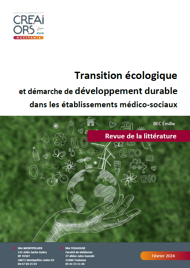 Transition écologique et démarche de développement durable dans les ESSMS